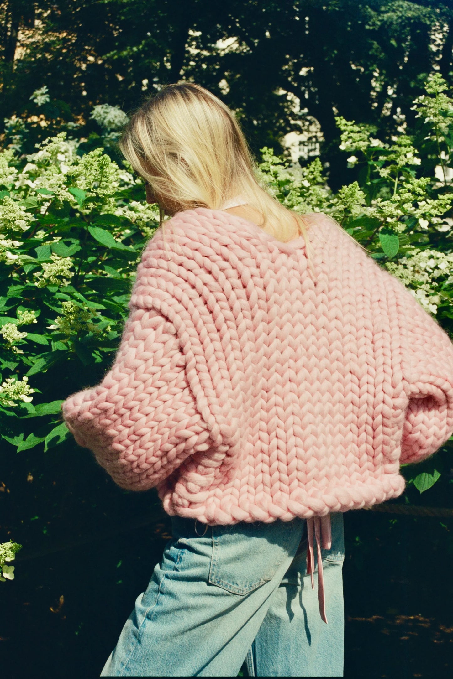 Pink Knit Cardigan